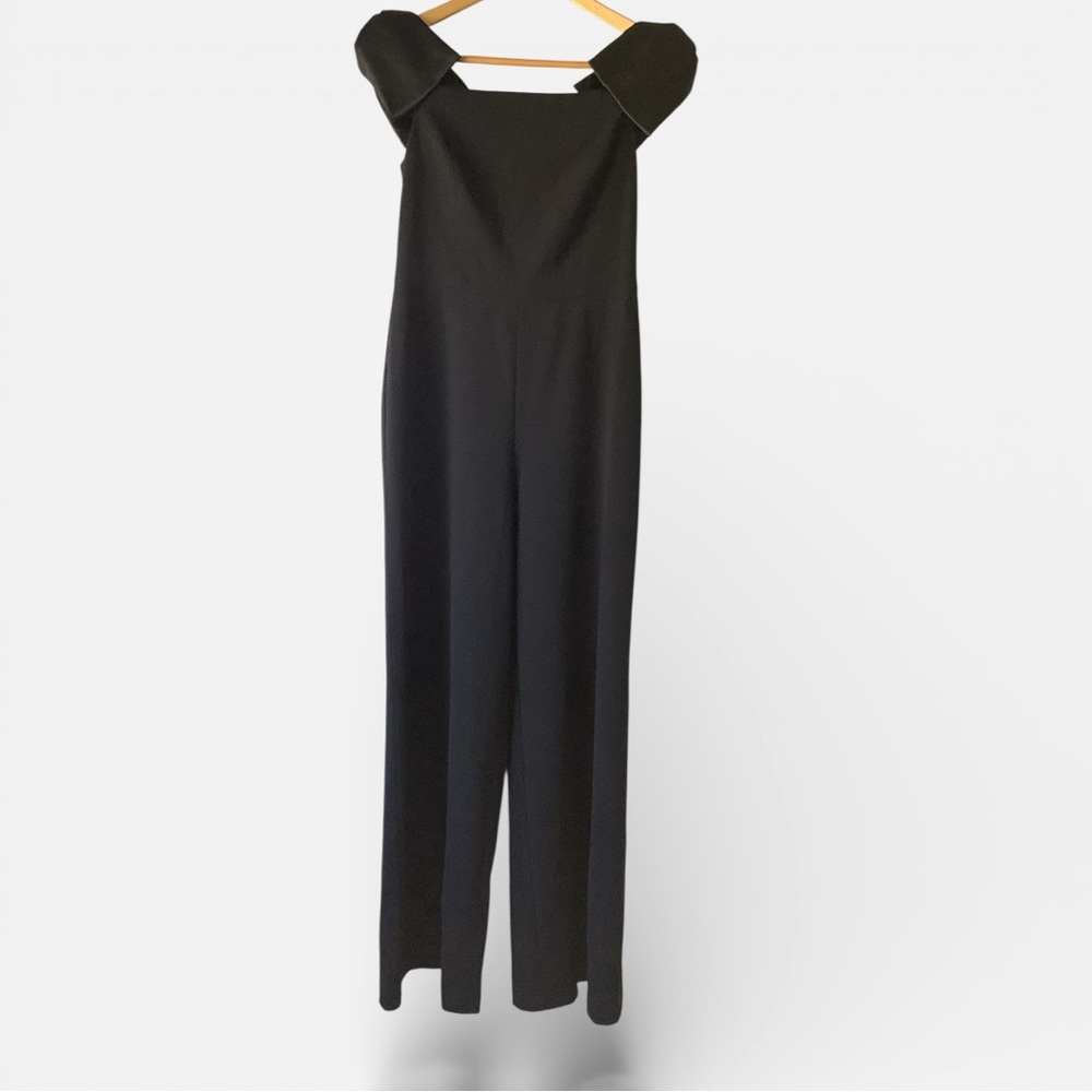 AIDAN Adrianna Papell Mattox Off the Shoulder Jumpsuit